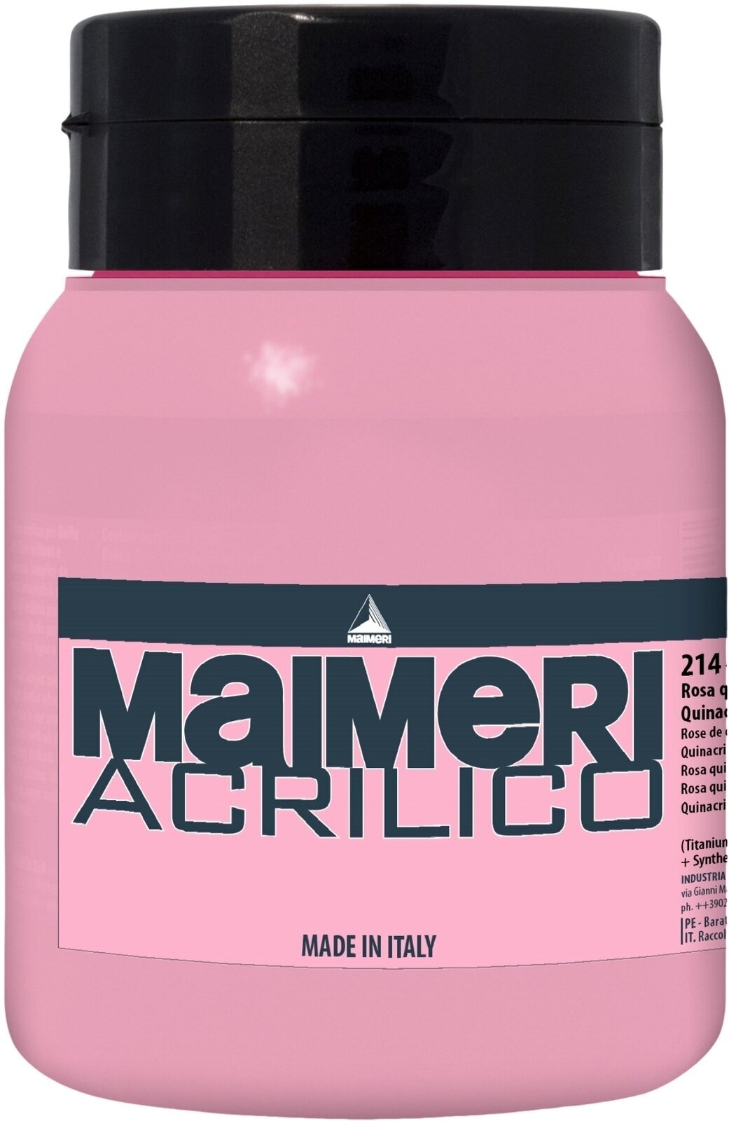 Acrylverf Maimeri Acrilico Acrylverf Quinacridone Rose Light 214 500 ml 1 stuk