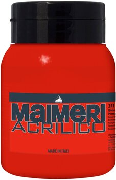 Aκρυλικό Χρώμα Maimeri Acrilico Ακρυλική μπογιά Permanent Red Light 251 500 ml 1 τεμ. - 1