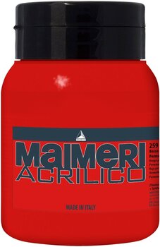 Acrylic Paint Maimeri Acrilico Acrylic Paint Permanent Red Medium 259 500 ml 1 pc - 1