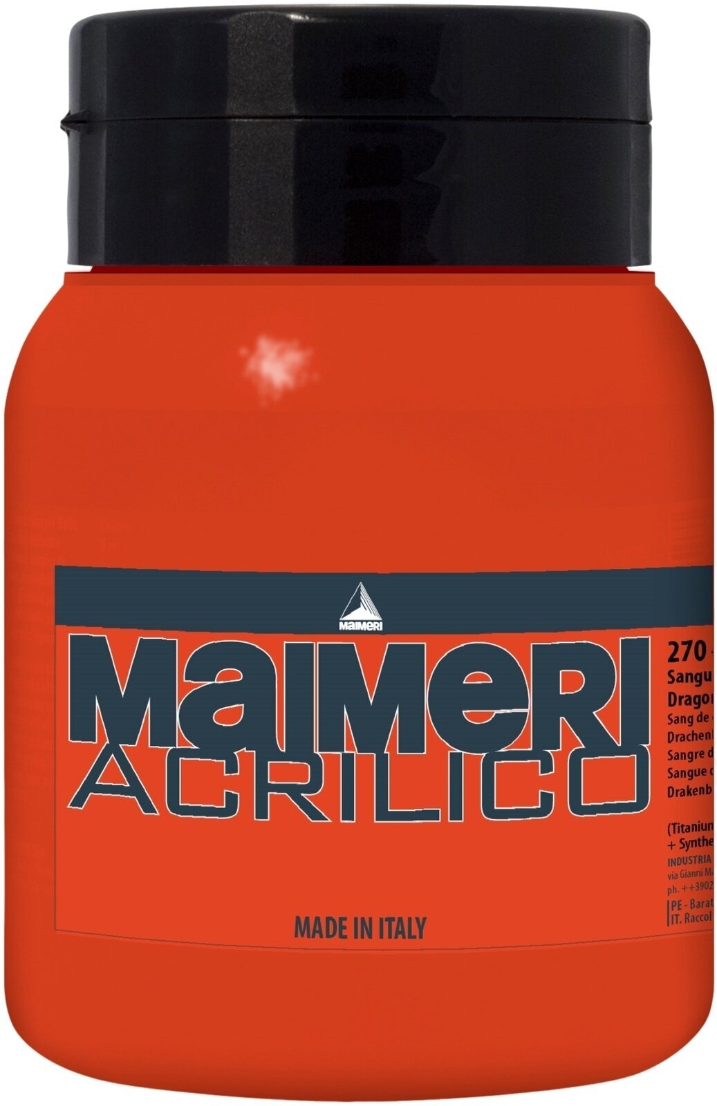 Culoare acrilică Maimeri Acrilico Vopsea acrilică Dragon's Blood 270 500 ml 1 buc