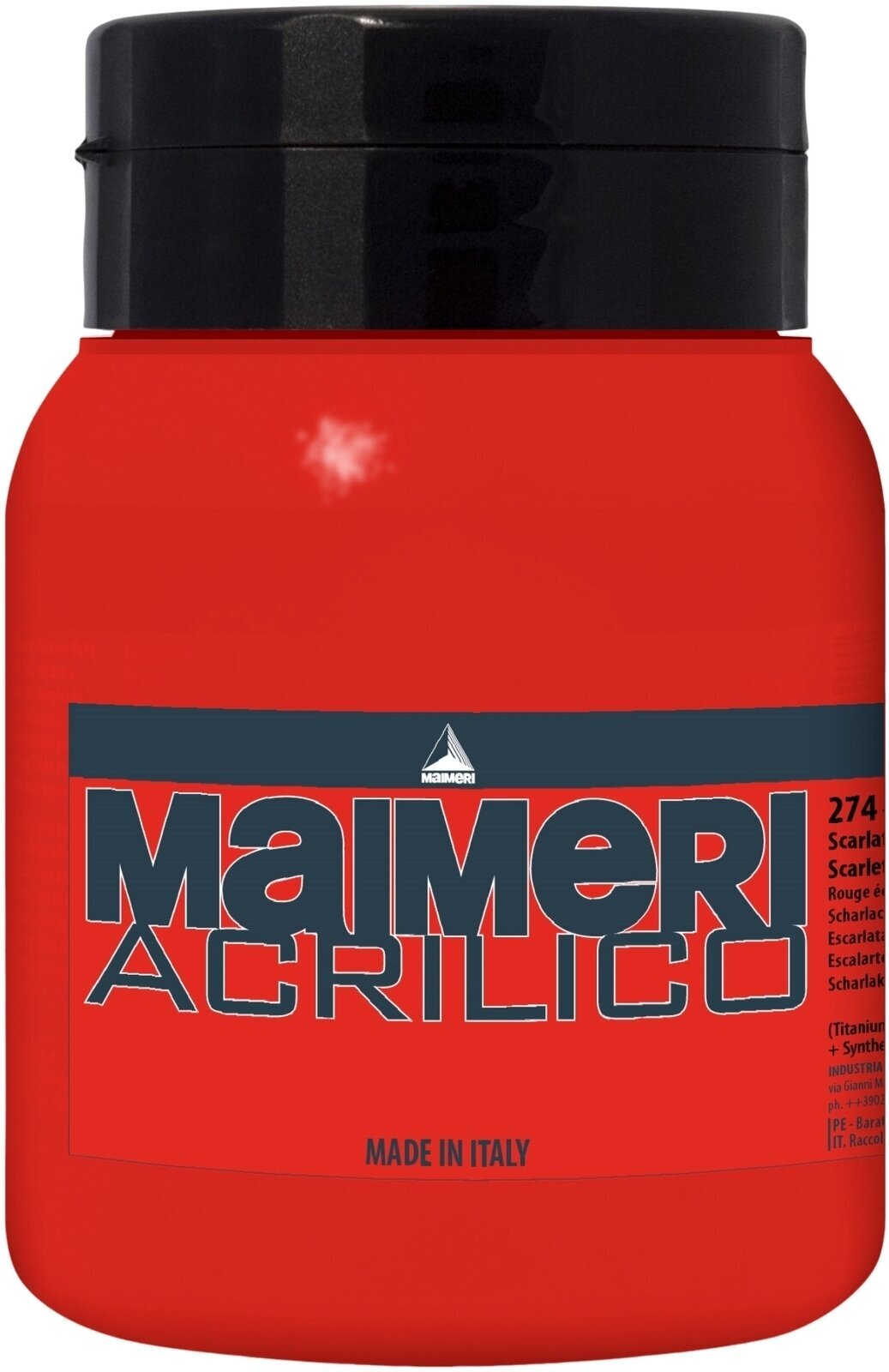 Acrylfarbe Maimeri Acrilico Acrylfarbe Scarlet 274 500 ml 1 Stck