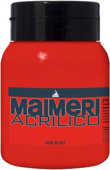 Akrilfesték Maimeri Acrilico Akril festék Scarlet 274 500 ml 1 db - 1