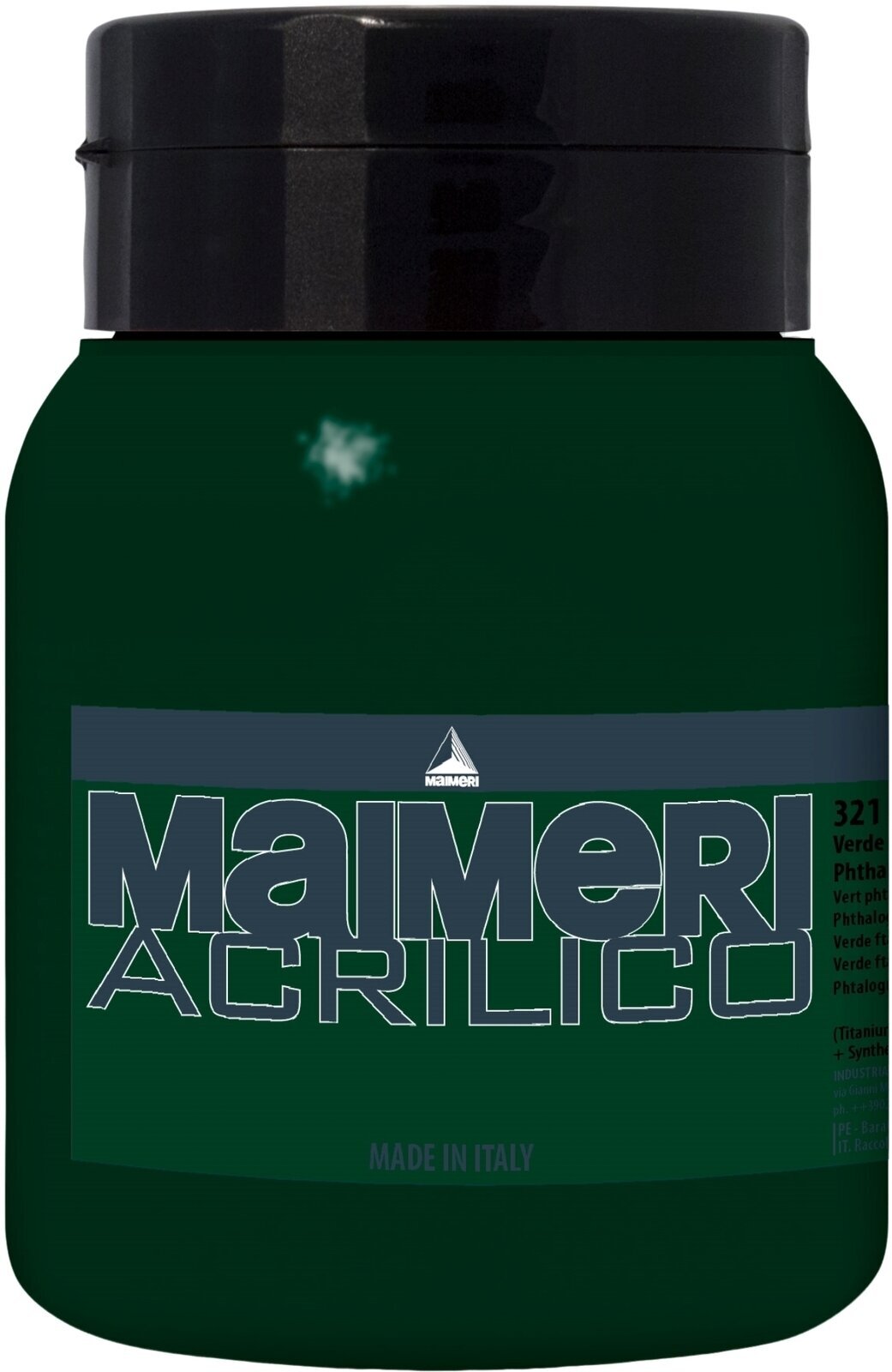 Culoare acrilică Maimeri Acrilico Vopsea acrilică Phthalo Green 321 500 ml 1 buc