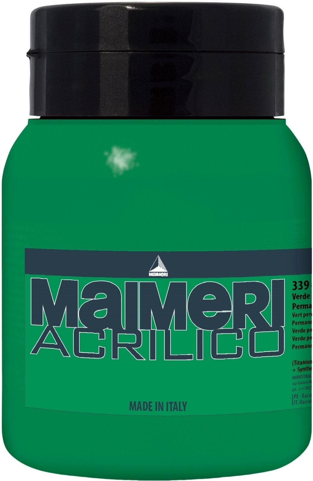 Peinture acrylique Maimeri Acrilico Peinture acrylique Permanent Green Light 339 500 ml 1 pc