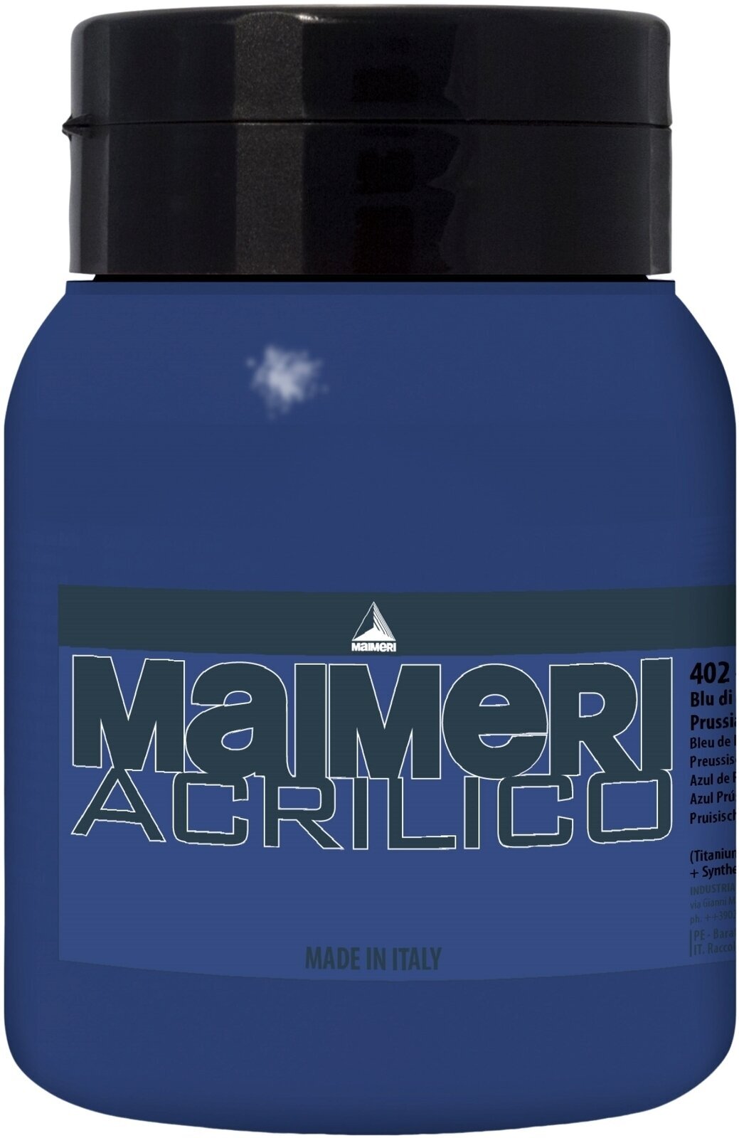 Peinture acrylique Maimeri Acrilico Peinture acrylique Prussian Blue 402 500 ml 1 pc