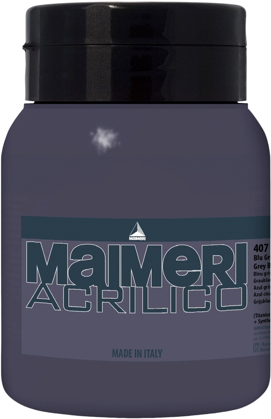 Pintura acrílica Maimeri Acrilico Acrylic Paint Grey Blue 407 500 ml 1 pieza