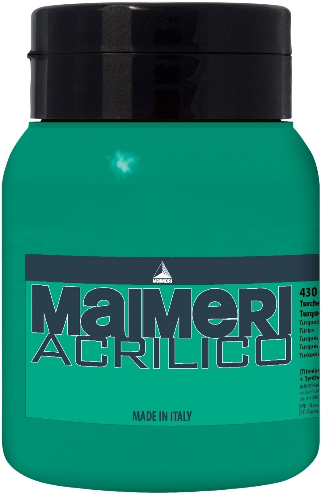 Peinture acrylique Maimeri Acrilico Peinture acrylique Turquoise 430 500 ml 1 pc