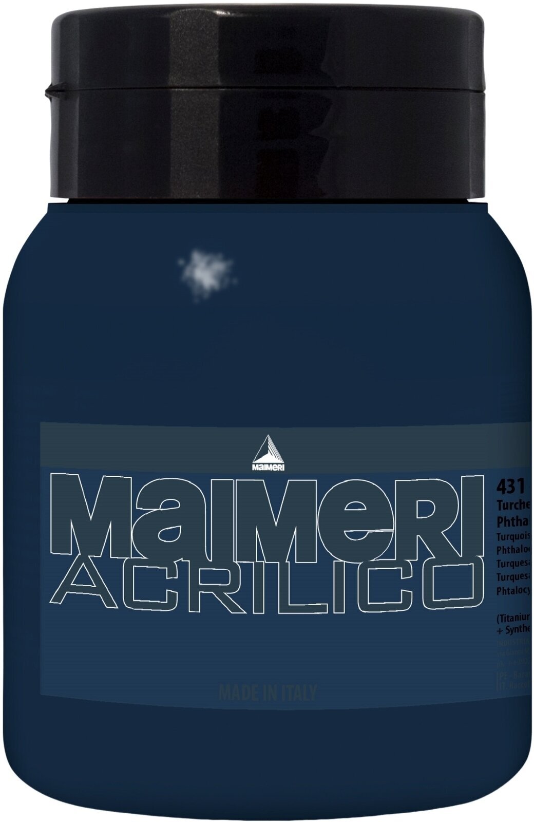 Acrylic Paint Maimeri Acrilico Acrylic Paint Phthalo Turquoise 431 500 ml 1 pc