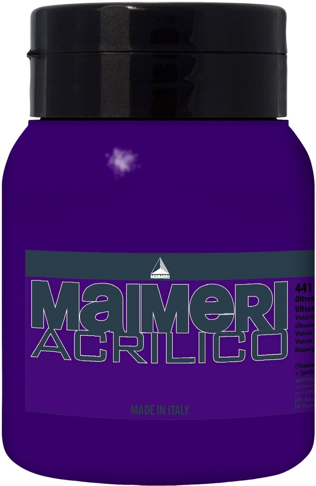 Akrilna barva Maimeri Acrilico Akrilna barva Ultramarine Violet Blue 441 500 ml 1 kos