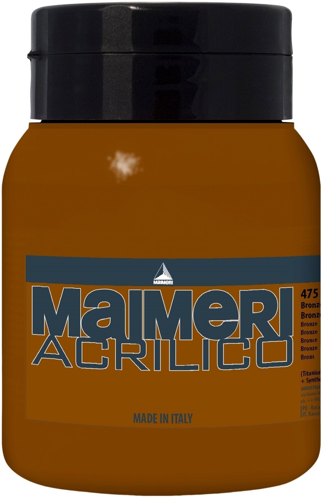 Acrylic Paint Maimeri Acrilico Acrylic Paint Bronze 475 500 ml 1 pc