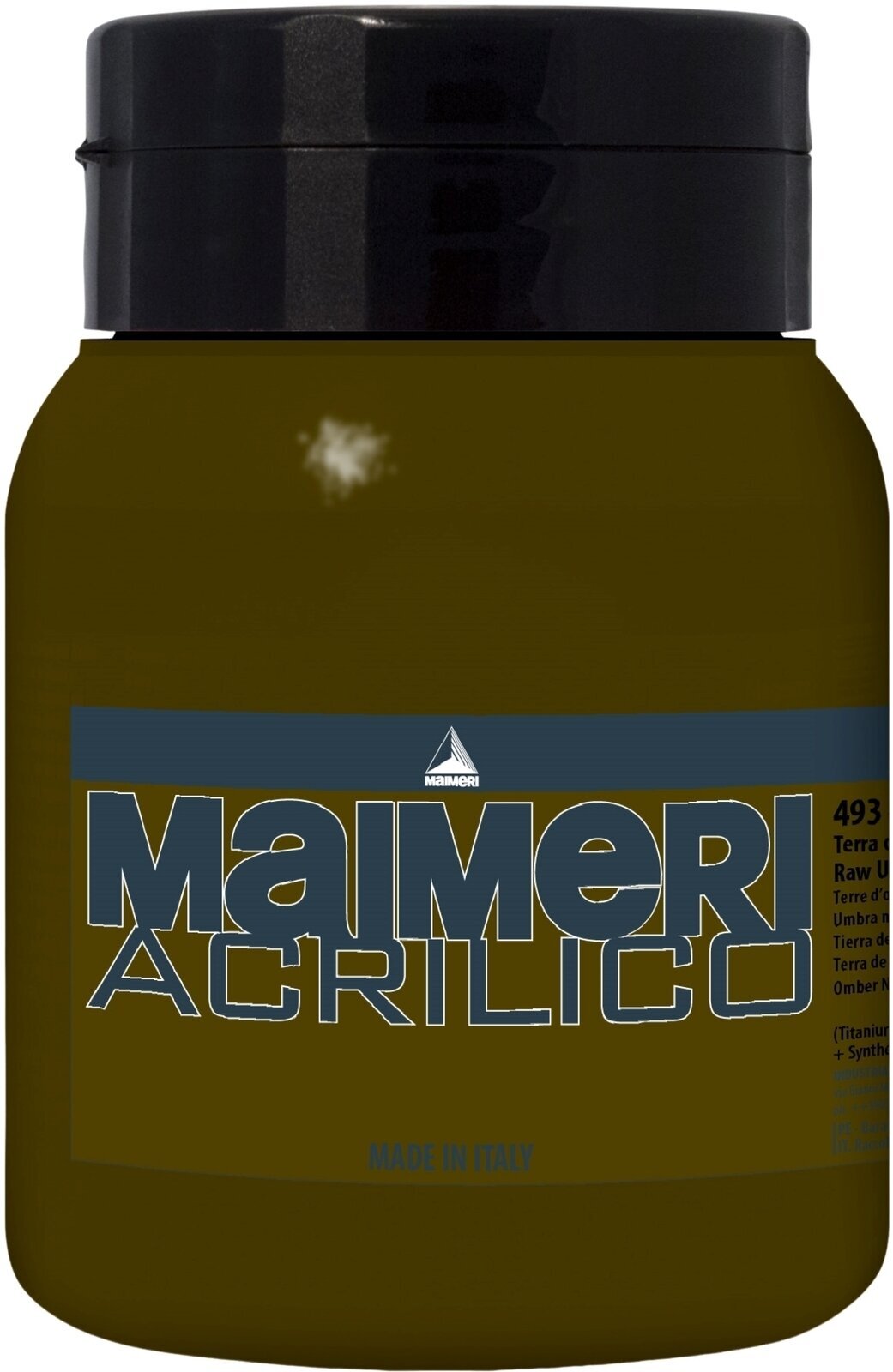 Akrilfesték Maimeri Acrilico Akril festék Raw Umber 493 500 ml 1 db