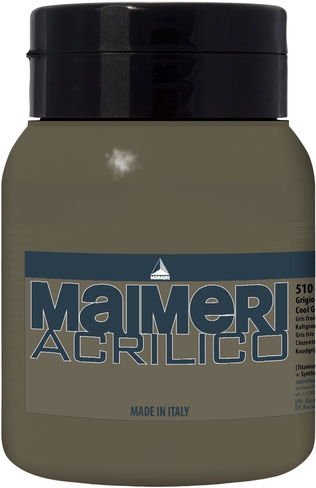 Aκρυλικό Χρώμα Maimeri Acrilico Ακρυλική μπογιά Cool Grey 510 500 ml 1 τεμ.