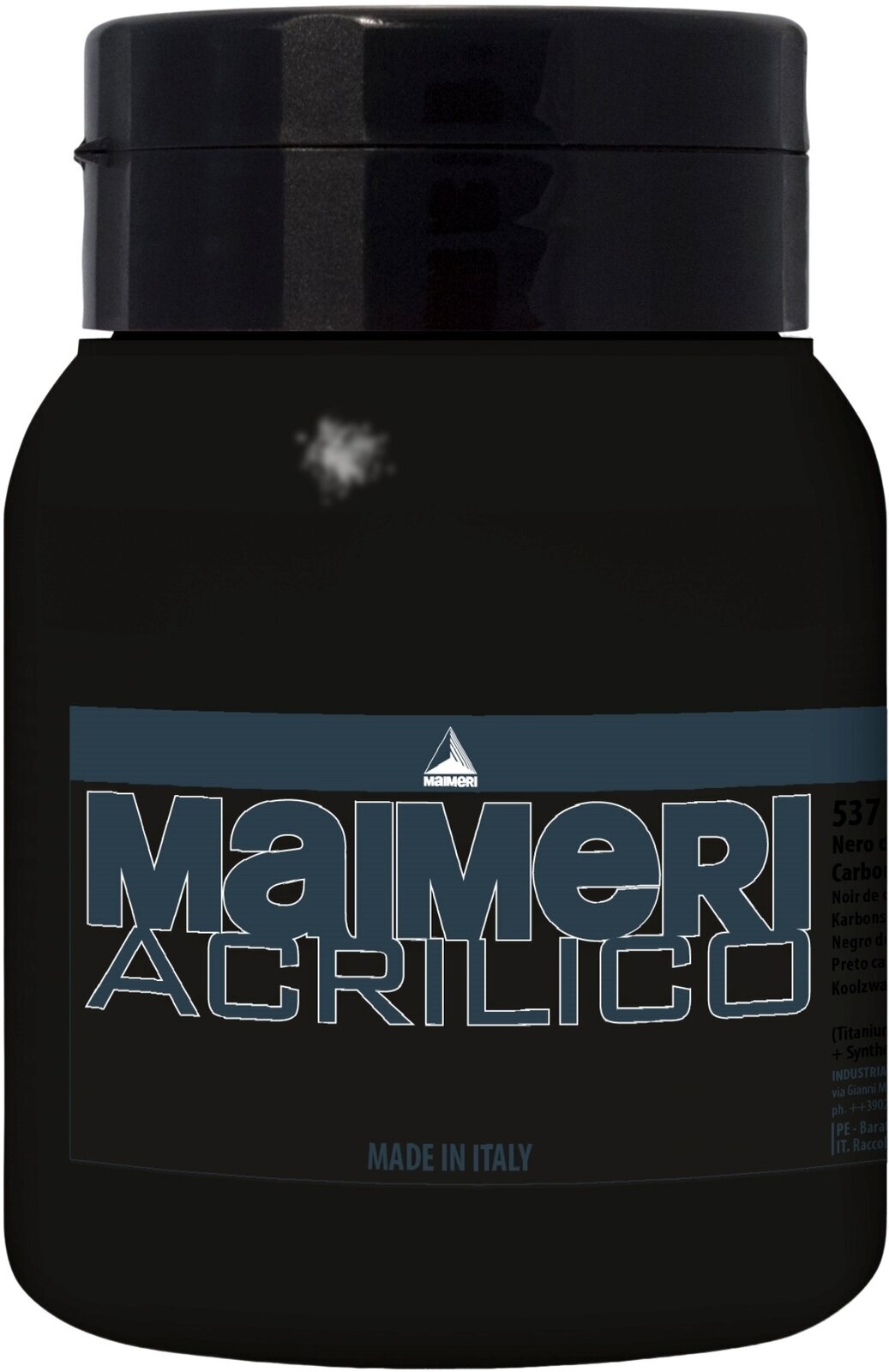 Acrylic Paint Maimeri Acrilico Acrylic Paint Carbon Black 537 500 ml 1 pc