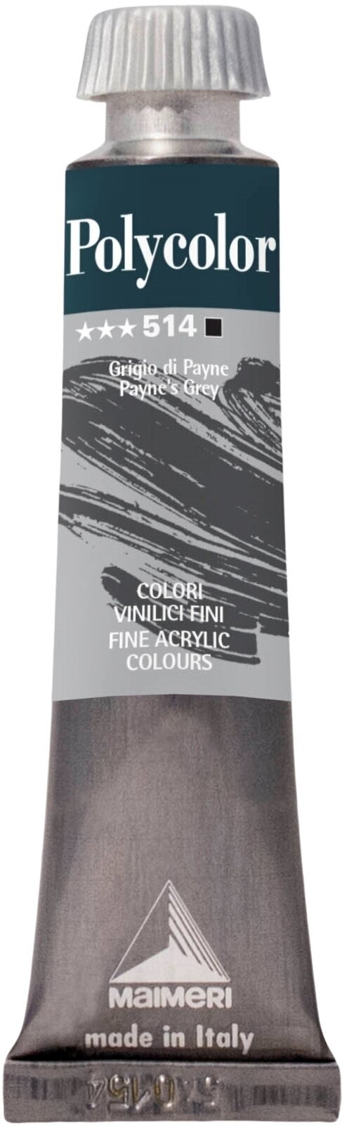 Acrylic Paint Maimeri Vynil Polycolor Acrylic Paint Paynes Grey 514 20 ml 1 pc