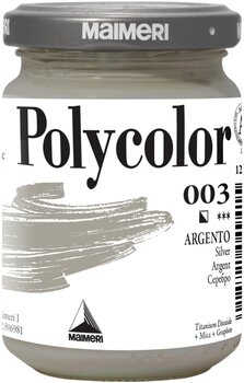 Peinture acrylique Maimeri Vynil Polycolor Peinture acrylique Silver 003 140 ml 1 pc - 1