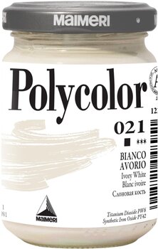 Peinture acrylique Maimeri Vynil Polycolor Peinture acrylique Ivory White 021 140 ml 1 pc - 1