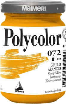 Colore acrilico Maimeri Vynil Polycolor Colori acrilici Orange Yellow 072 140 ml 1 pz - 1