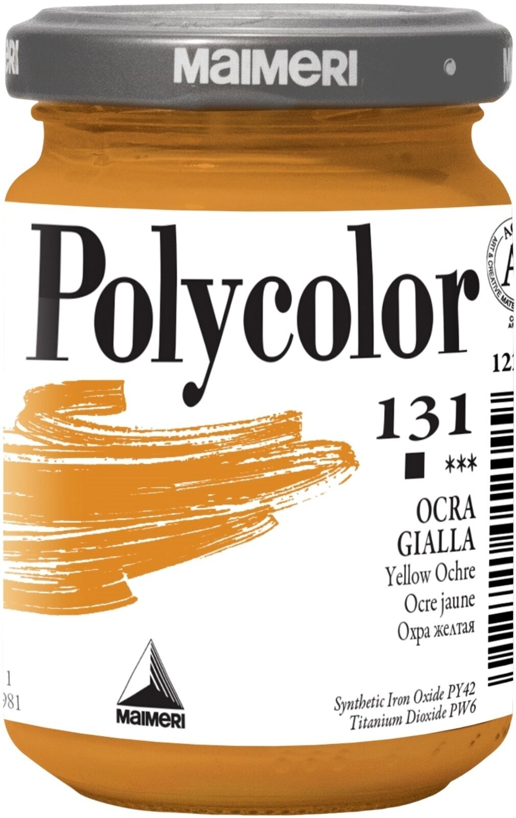 Akryylimaali Maimeri Vynil Polycolor Akryylimaali Yellow Ochre 131 140 ml 1 kpl