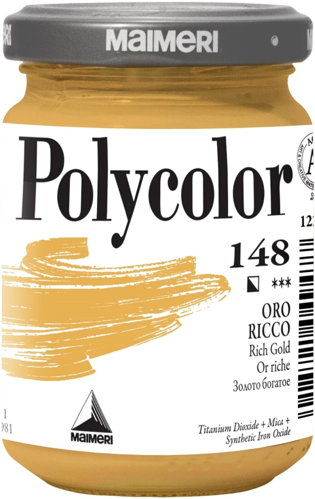 Acrylfarbe Maimeri Vynil Polycolor Acrylfarbe Rich Gold 148 140 ml 1 Stck