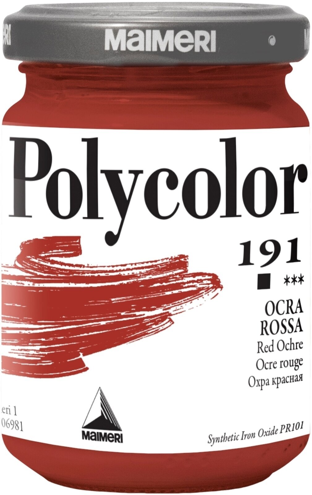 Aκρυλικό Χρώμα Maimeri Vynil Polycolor Ακρυλική μπογιά Red Ochre 191 140 ml 1 τεμ.