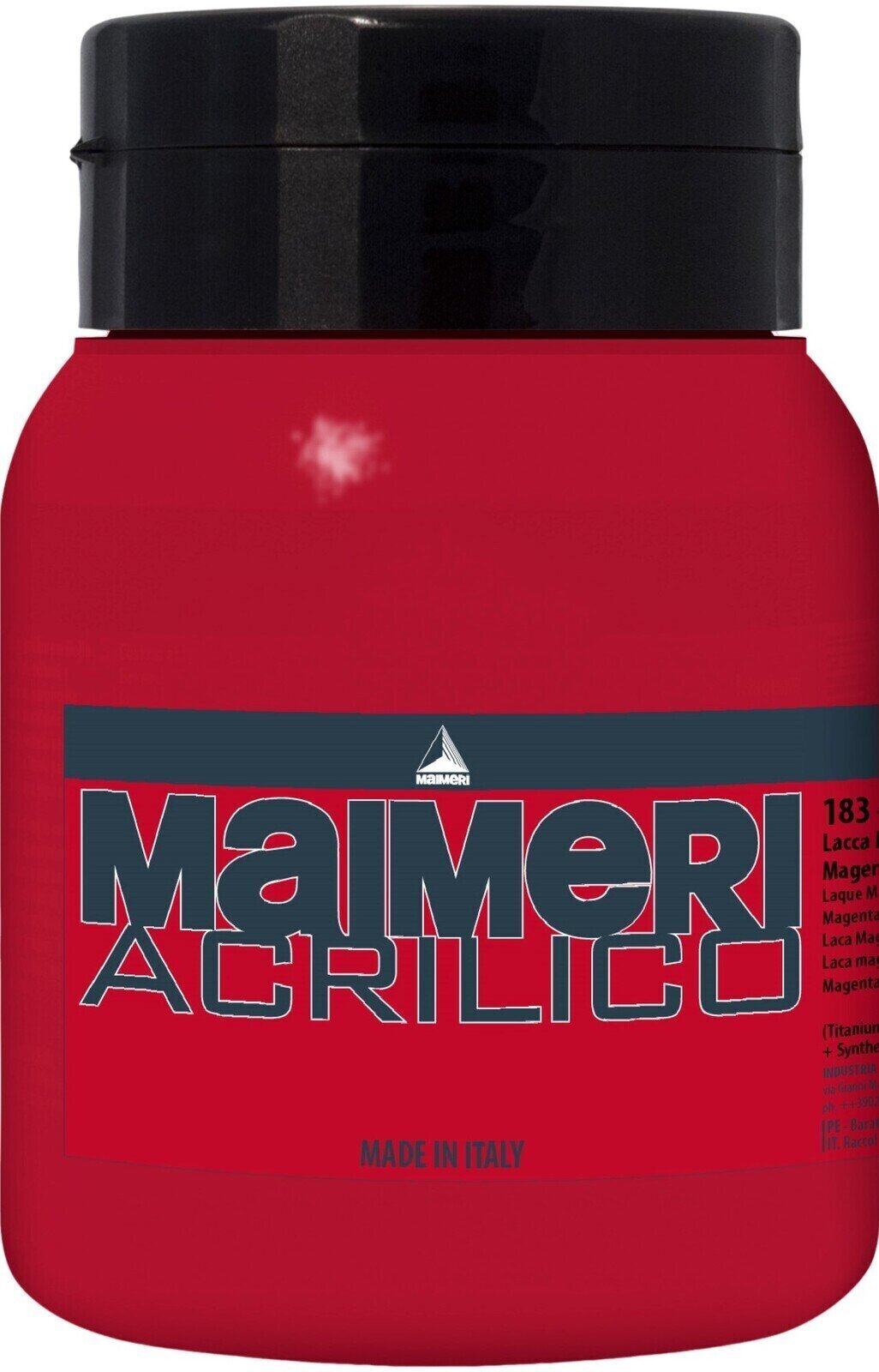 Acrylic Paint Maimeri Acrilico Acrylic Paint Magenta Lake 183 500 ml 1 pc