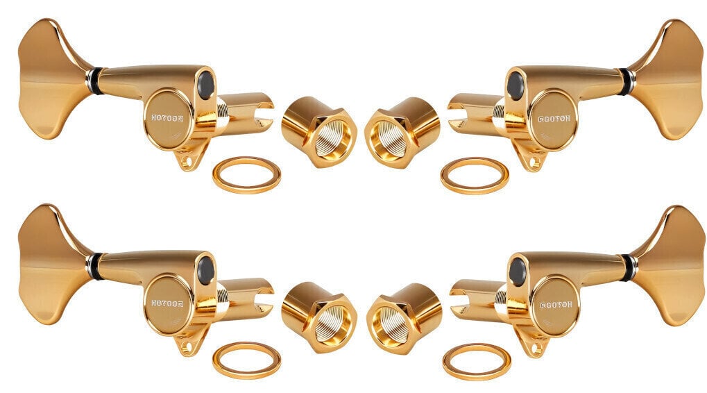 Stemmechanieken voor basgitaar Gotoh GB707-4 GG 2L/2R Gold Stemmechanieken voor basgitaar