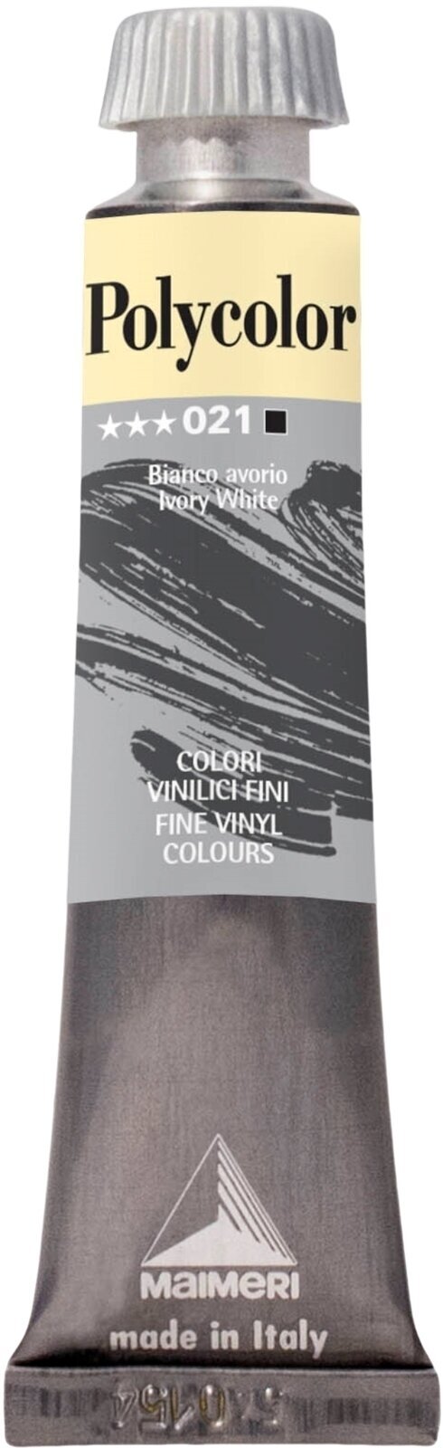 Aκρυλικό Χρώμα Maimeri Vynil Polycolor Ακρυλική μπογιά Ivory White 021 20 ml 1 τεμ.