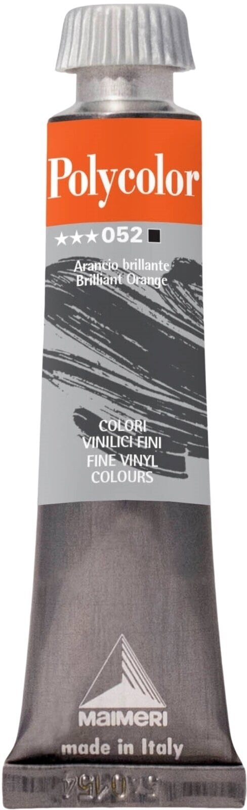 Peinture acrylique Maimeri Vynil Polycolor Peinture acrylique Brilliant Orange 052 20 ml 1 pc