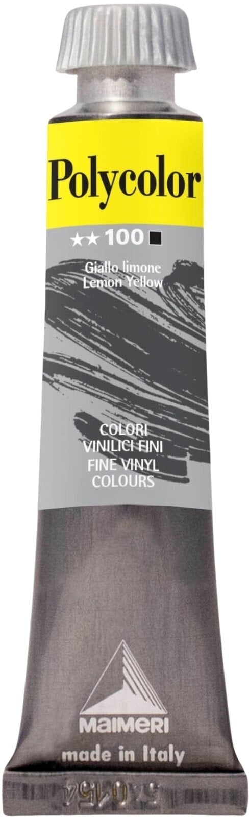 Aκρυλικό Χρώμα Maimeri Vynil Polycolor Ακρυλική μπογιά Lemon Yellow 100 20 ml 1 τεμ.