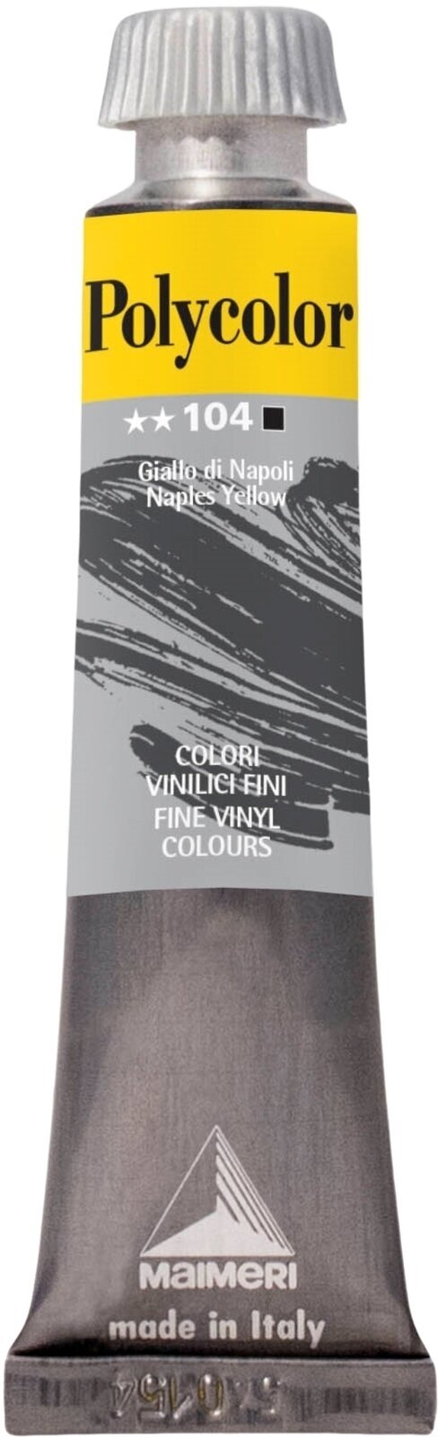 Peinture acrylique Maimeri Vynil Polycolor Peinture acrylique Naples Yellow 104 20 ml 1 pc