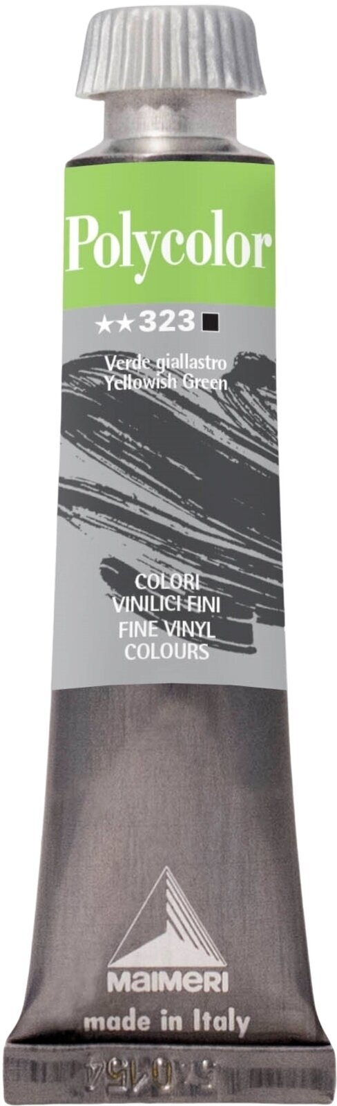 Peinture acrylique Maimeri Vynil Polycolor Peinture acrylique Yellowish Green 323 20 ml 1 pc