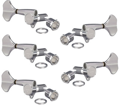 Tuning Machines for Bassguitars Gotoh GB707-5 C 3L/2R Chrome Tuning Machines for Bassguitars - 1