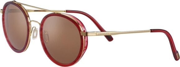 Lifestyle Glasses Serengeti Geary Red Streaky/Bold Gold/Mineral Polarized Drivers Gold Lifestyle Glasses - 1