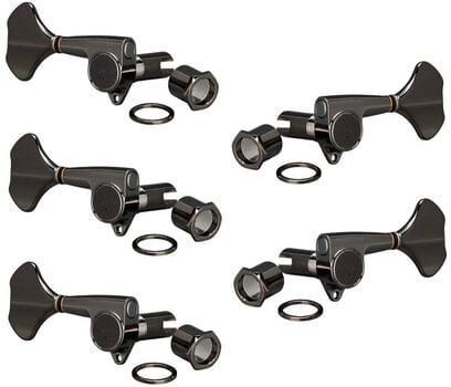 Stemmechanieken voor basgitaar Gotoh GB707-5 CK 3L/2R Cosmo Black Stemmechanieken voor basgitaar - 1