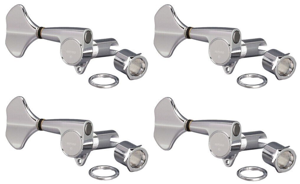 Klucze do strojenia gitary basowej Gotoh GB707-4 C L Chrome Klucze do strojenia gitary basowej