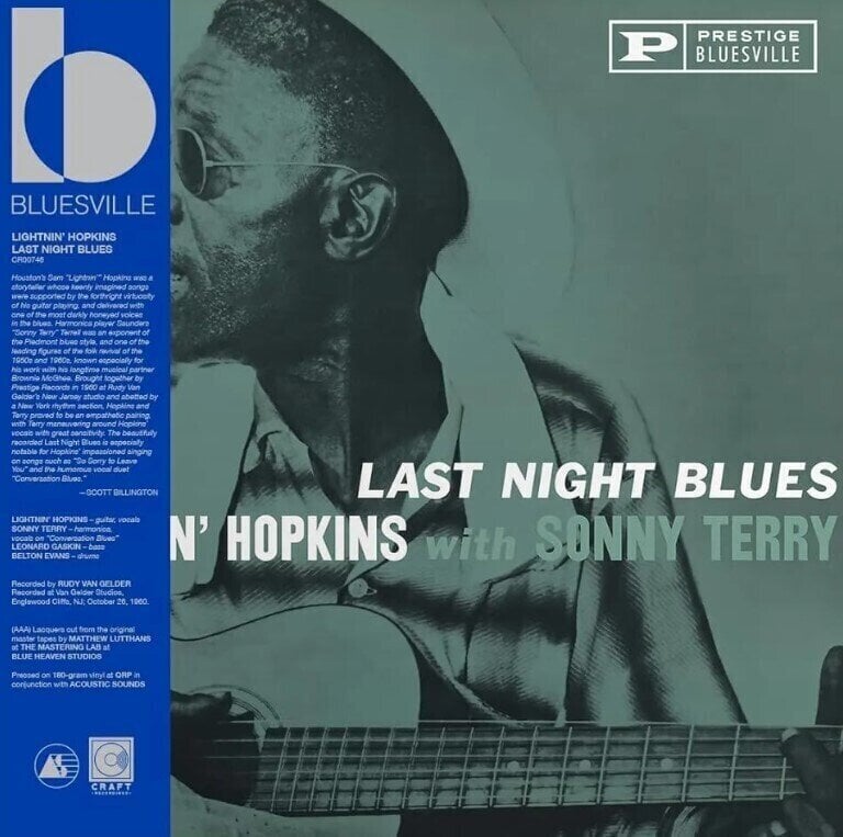 Hanglemez Lightnin' Hopkins & Sonny Terry - Last Night Blues (LP)