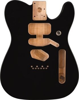 Guitar Body Fender Deluxe Series Telecaster SSH Black Guitar Body - 1