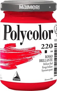 Culoare acrilică Maimeri Vynil Polycolor Vopsea acrilică Brilliant Red 220 140 ml 1 buc - 1