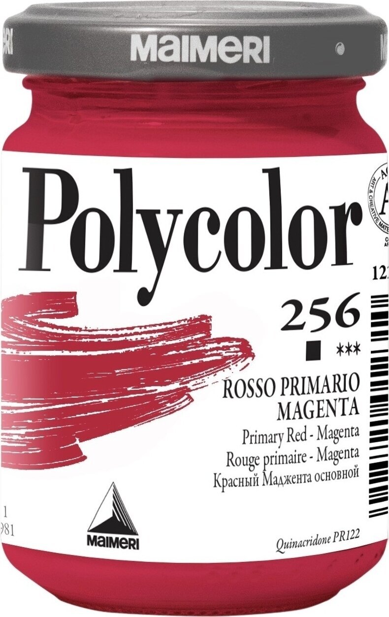 Akryylimaali Maimeri Vynil Polycolor Akryylimaali Primary Red Magenta 256 140 ml 1 kpl