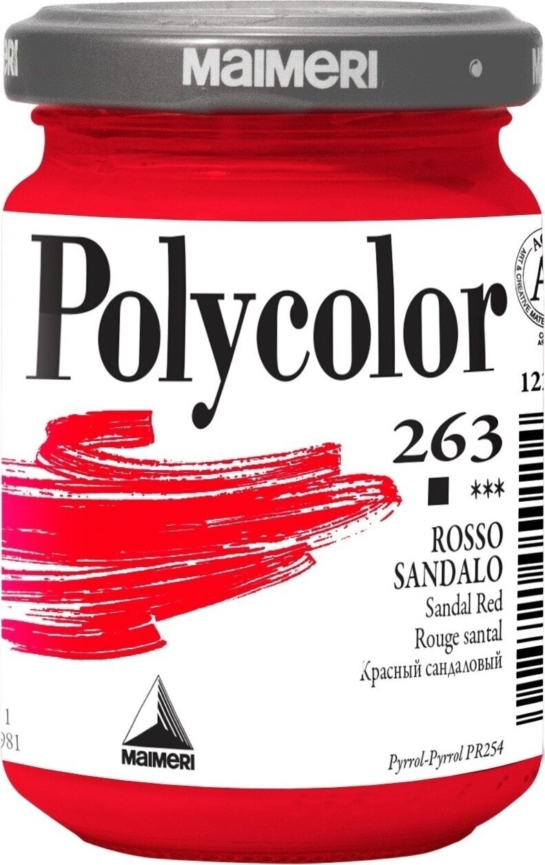 Akrylová farba Maimeri Vynil Polycolor Akrylová farba Sandal Red 263 140 ml 1 ks