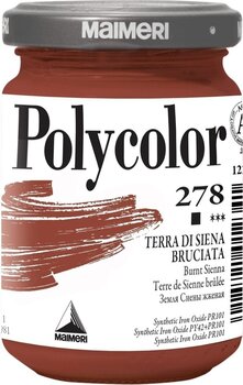 Aκρυλικό Χρώμα Maimeri Vynil Polycolor Ακρυλική μπογιά Burnt Sienna 278 140 ml 1 τεμ. - 1