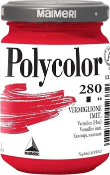 Peinture acrylique Maimeri Vynil Polycolor Peinture acrylique Vermilion (Hue) 280 140 ml 1 pc - 1