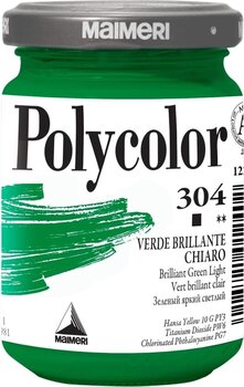 Acrylfarbe Maimeri Vynil Polycolor Acrylfarbe Brilliant Green Light 304 140 ml 1 Stck - 1