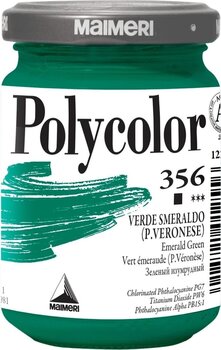 Pintura acrílica Maimeri Vynil Polycolor Acrylic Paint Emerald Green 356 140 ml 1 pieza - 1