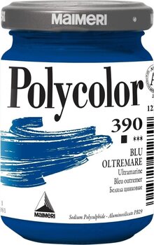 Aκρυλικό Χρώμα Maimeri Vynil Polycolor Ακρυλική μπογιά Ultramarine 390 140 ml 1 τεμ. - 1