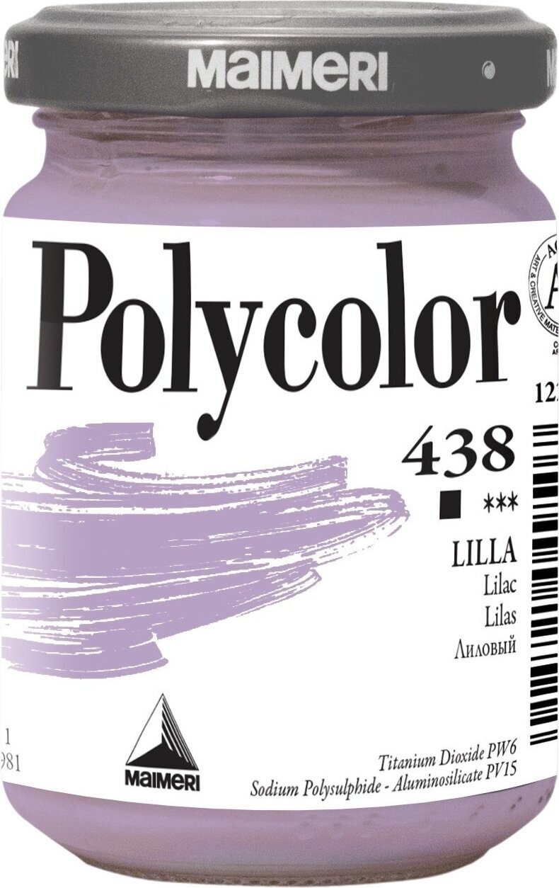 Aκρυλικό Χρώμα Maimeri Vynil Polycolor Ακρυλική μπογιά Lilac 438 140 ml 1 τεμ.