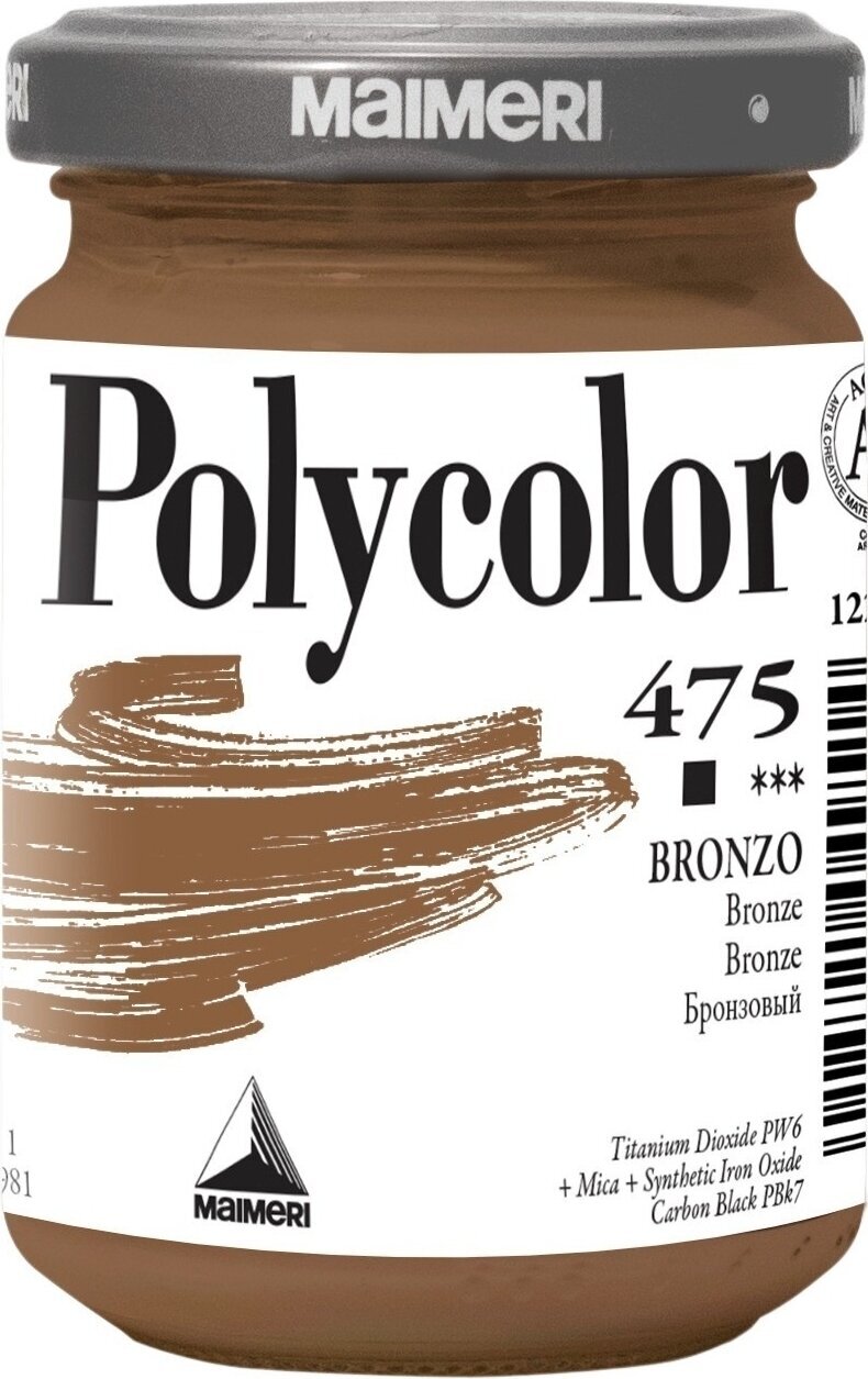 Peinture acrylique Maimeri Vynil Polycolor Peinture acrylique Bronze 475 140 ml 1 pc