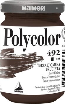 Acrylic Paint Maimeri Vynil Polycolor Acrylic Paint Burnt Umber 492 140 ml 1 pc - 1