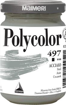 Acrylverf Maimeri Vynil Polycolor Acrylverf Steel 497 140 ml 1 stuk - 1