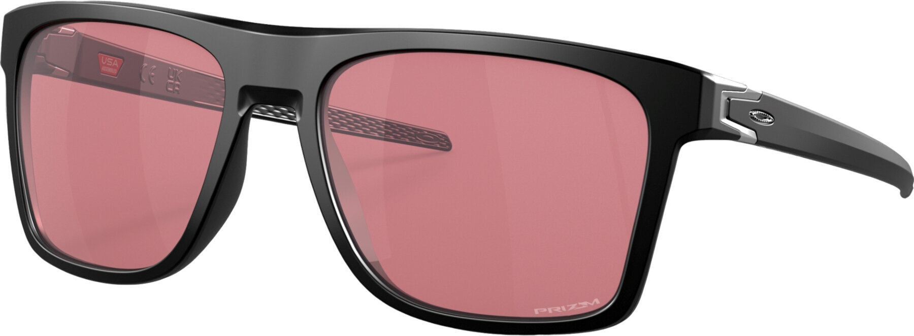 Photos - Sunglasses Oakley Leffingwell 91000957 Matte Black/Prizm Dark Golf Lifestyle G 